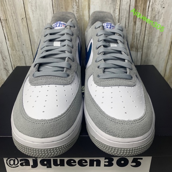 Nike Air Force 1 Low Athletic Club Smoke Grey Blue White GS - Picture 4 of 8